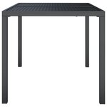 vidaXL Table de jardin anthracite 110x80x72 cm acier