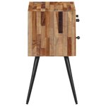 vidaXL Table de chevet 47x31 5x60 cm bois massif de teck