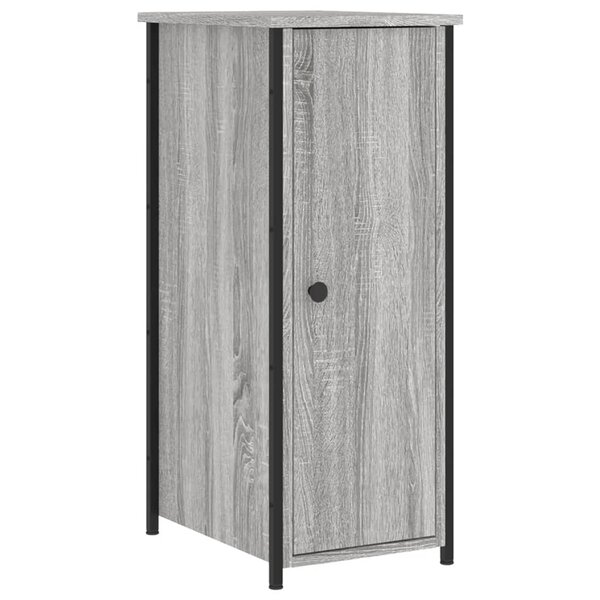 vidaXL Table de chevet sonoma gris 32x42x80 cm bois d'ingénierie