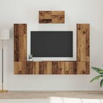 vidaXL Ensemble meuble TV 7 Pièces Bois ancien 180 x 30 x 120 cm