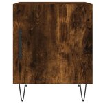 vidaXL Tables de chevet 2 Pièces chêne fumé 40x40x50 cm bois d'ingénierie