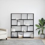 vidaXL Bibliothèque Chêne noir 132 x 29 x 141 5 cm Bois d'ingénierie