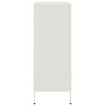 vidaXL Buffet haut blanc 68x39x101 5 cm acier