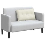 vidaXL Coussin de Dos Crème 80 x 50 cm Tissu en velours côtelé