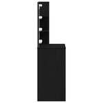 vidaXL Table de Toilette avec tiroir Chêne noir 74.5 x 40 x 141 cm