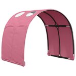 vidaXL Tunnel de lit 2 Pièces Rose 211 x 67 5 x 2 cm Polyester