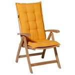 Madison Coussin de chaise à dossier haut Panama 123x50 cm Lueur dorée