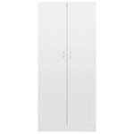 vidaXL Bibliothèque Blanc brillant 82 5x30 5x185 5cm Bois d'ingénierie