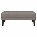 vidaXL banc Taupe 113 x 57 x 39 cm tissu