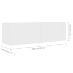 vidaXL Ensemble de meuble TV 6 Pièces Blanc Bois d'ingénierie