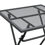 vidaXL Mobilier à dîner de jardin 5 Pièces Maille Métal Anthracite