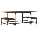vidaXL Table basse chêne marron 100x50 5x40 cm bois d'ingénierie