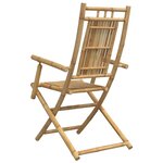 vidaXL Chaises pliables de jardin lot de 4 53x66x99 cm bambou