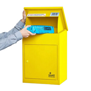 Boîte à colis moyenne 1 porte Jaune à accès frontal Acier galvanisé SMART PARCEL BOX™