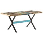 vidaXL Table de salle à manger 160x80x76cm Bois de récupération massif