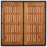 vidaXL Ensemble à manger de jardin coussins 5Pièces Noir Résine tressée