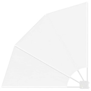 vidaXL Écran de confidentialité pour balcon Blanc 115 x 115 cm