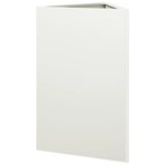vidaXL Jardinières 2 Pièces blanc triangulaire 50x43x75 cm acier