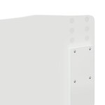 vidaXL Tête de lit avec tête de lit Blanc 160 cm Bois d'ingénierie