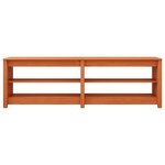 vidaXL Banc à chaussures avec étagère Marron cire 160 x 36.5 x 50 cm