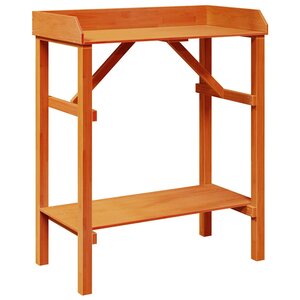 vidaXL Table de rempotage Marron 75 x 40 x 90 cm Bois de pin massif