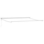 vidaXL Auvent rétractable électrique Jaune et blanc 4 x 2 m