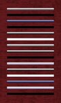 Tapis de salon à rayures 120 x 180 cm - Rouge