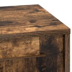 vidaXL Armoires de chevet avec lumières LED 2 Pièces Chêne fumé 44x34 5x45 cm