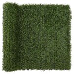 vidaXL Clôture Artificielle Vert clair 1 x 4 m PVC et Acier