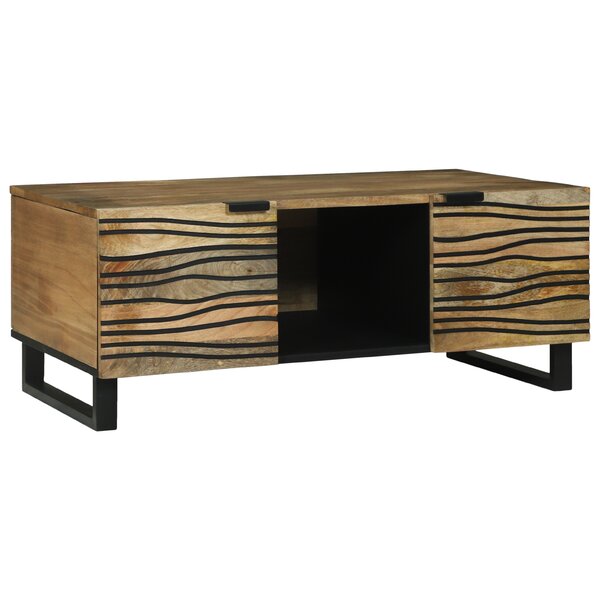 vidaXL Table Basse 100x54x40 cm - Bois de Manguier Massif