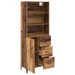 vidaXL Haut Armoire Bois Ancien 69 5 x 34 x 180 cm Bois d'ingénierie