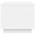 vidaXL Table basse Blanc 40x50x35 cm Bois massif de pin