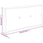 vidaXL Coussins de palette lot de 2 bleu clair tissu