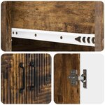vidaXL Ensemble de Meubles 2 Pièces Chêne fumé 66 x 34 5 x 89 5 cm