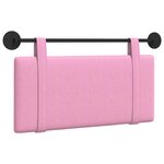 vidaXL Tête de lit suspendue Rose Tissu