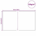 vidaXL Fleece de protection des plantes contre le gel Beige 50 x 1 6 m