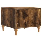 vidaXL Table basse Chêne fumé 49 x 50 x 40 cm Bois d'ingénierie