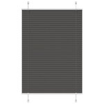 vidaXL Store plissé noir 90x100 cm largeur du tissu 89 4 cm polyester