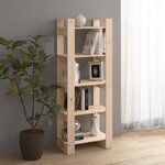 Vidaxl bibliothèque/séparateur de pièce 60x35x160 cm bois massif