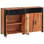 vidaXL Buffet 2 Pièces Marron 110 x 30 x 75 cm Bois d'acacia massif
