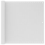 vidaXL Écran de balcon en PEHD blanc de 90x400 cm