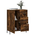 vidaXL Buffet chêne fumé 69 5x34x90 cm bois d'ingénierie