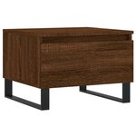 vidaXL Tables basses 2 Pièces chêne marron 50x46x35 cm bois d'ingénierie