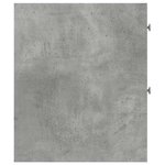 vidaXL Armoire de salle de bain étroite avec roulettes gris béton