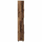 vidaXL Cabinet de salle de bain TULUM Bois ancien 37 x 31.5 x 203 cm