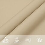vidaXL Voile de parasol tissu oxford rectangulaire 2 5x4 5 m beige