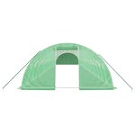 vidaXL Serre avec cadre en acier vert 72 m² 18x4x2 m