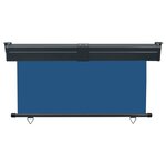 vidaXL Auvent latéral de balcon 145x250 cm Bleu