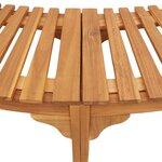 vidaXL Entourage de bain à remous Marron 272 x 120 x 55.5 cm