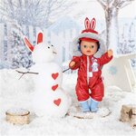 Zapf Creation 833100 - Baby born Jardin d'enfants Combinaison de neige 36 cm